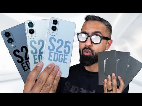Samsung Galaxy S25 Edge Unboxing (ALL Colors)