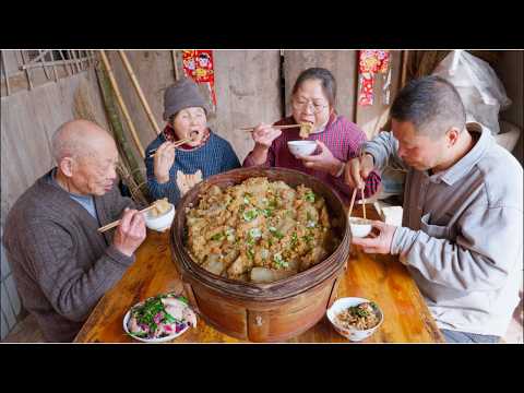 Preserve Giant Pork Belly for the Whole Year | Authentic Rural Cooking