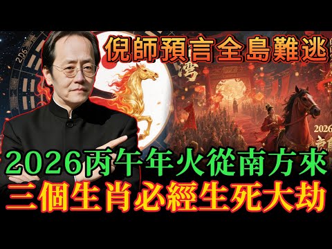 倪師預言全島難逃，丙午年火從南方來，這三個生肖必經生死大劫！破解方法僅此一招！#倪海廈#易經預言#命理#紫微鬥數#風水化解#屬鼠屬龍屬猴#兩岸氣運#修德行善#天道循環
