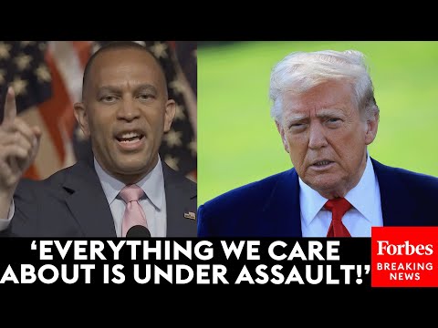BREAKING NEWS: Hakeem Jeffries Blasts President Trump's First 100 Days In Office After GDP Shrinks