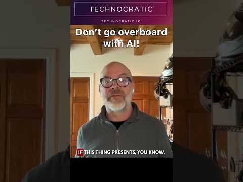 You can't use AI for everything  #artificialintelligence #softwaredevelopment #podcast