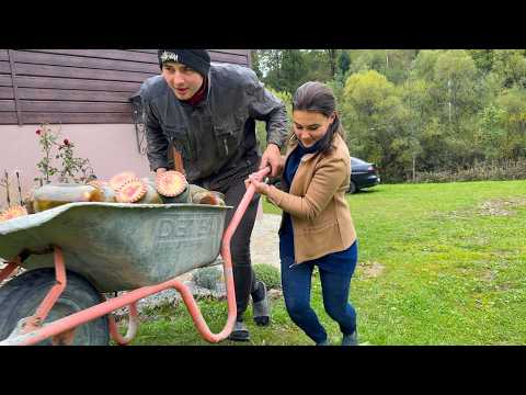 She Could Barely Push the Wheelbarrow Uphill 😮💪 | Real Carpathian Family Life 🏡