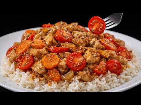 Super Quick Stir Fry Tomatoes and Carrot with Chicken| Delicious and simple
