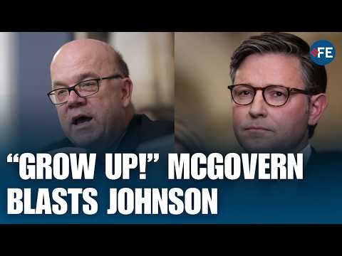 McGovern Tells Mike Johnson To “Grow Up” In Heated DHS Funding Clash | US NEWS