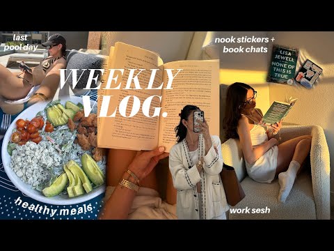weekly vlog🧚‍♂️| work sesh, last summer day, book chats, camera crisis, ootd, sunday reset, 5k race
