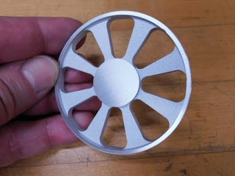 Milling a Flared Spoke Wagon Wheel on a Rotary Table