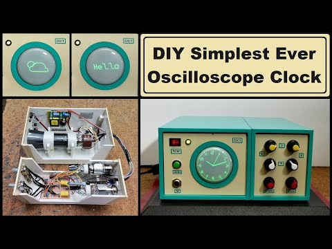 How to make Simplest ever Oscilloscope Clock