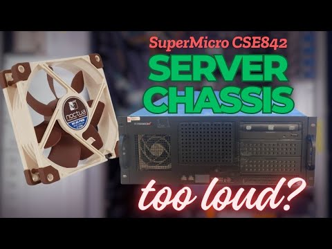 SuperMicro CSE-842 ATX Rack Mount Server Chassis Noctua Fan Replacement