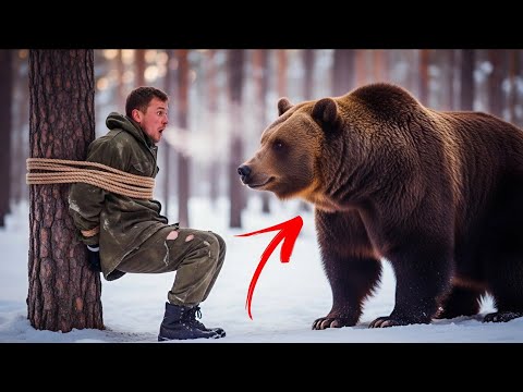 Медведь Увидел Лесника, Привязанного К Дереву. То, Что Случилось Дальше, Поразило Всех!