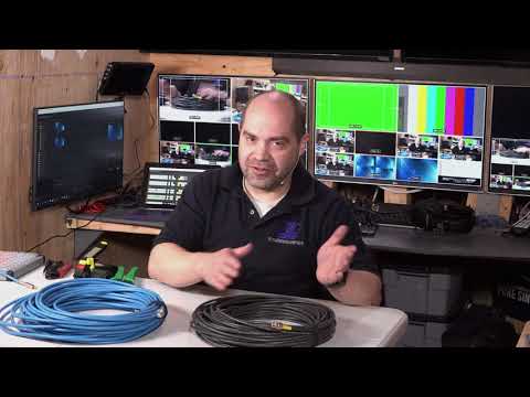 What types of cables do you use for SDI professional video?