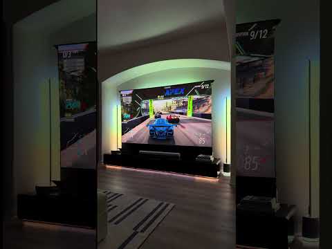 120” Living Room Gaming Setup