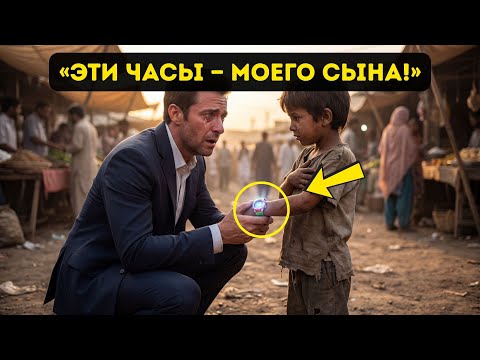 «ГДЕ ТЫ ЭТО ВЗЯЛ?» — Миллионер узнаёт часы своего “погибшего” сына на руке бедного мальчика!