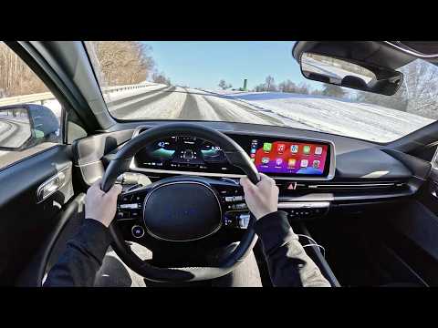 2024 Hyundai Ioniq 6 SE RWD Long Range - POV Winter Driving Impressions