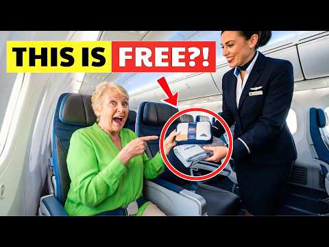 15 Free Things Seniors Can Ask For On A Flight in 2026! (Airlines Won’t Tell You)