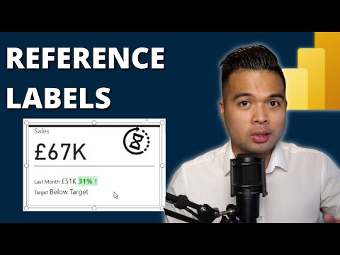Use REFERENCE LABELS to add INSIGHTS to your KPI CARDS in Power BI // Feature Walkthrough
