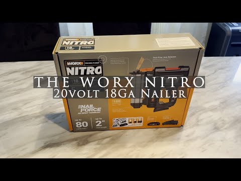 Worx 18GA Brad Nailer Unboxing