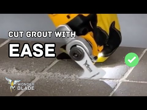 How to Cut/Remove Grout with an Oscillating Multi Tool - WonderBlade™