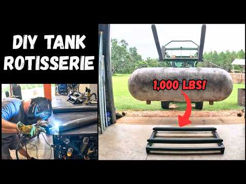 Custom Tank Roller Rotisserie Build! DIY Everlast Plamsma Langmuir CNC