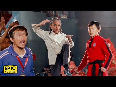Dre faces his ultimate challenge in the final tournament fight – The Karate Kid