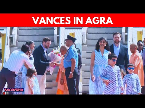 JD Vance, Usha Vance, Kids Land In Agra For Taj Mahal Tour; CM Yogi Adityanath Welcomes Them; N18G