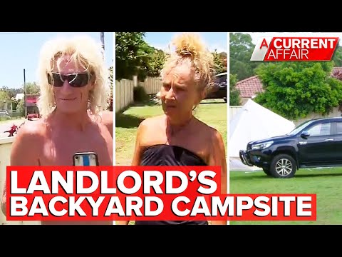 Surprising development for family traumatised by backyard campsite | A Current Affair