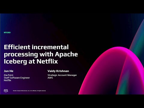 AWS re:Invent 2024 - Efficient incremental processing with Apache Iceberg at Netflix (NFX303)