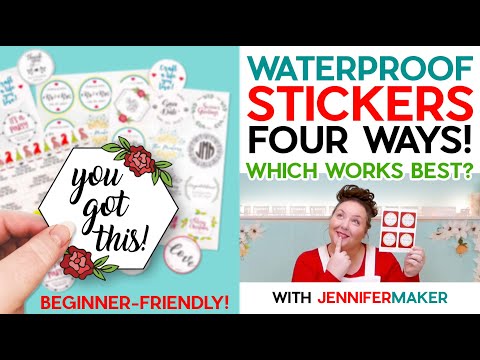 How to Make Waterproof Stickers on Cricut with Four Methods | Beginner-Friendly Tutorial