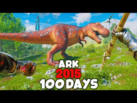 I Spent 100 Days in The Oldest Version of Ark!... Here's What Happened