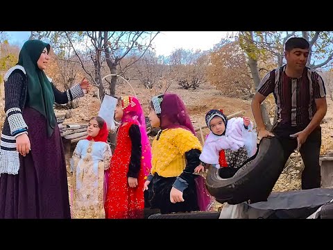 Special guests of the Sadegh's family: beautiful nomadic girls
