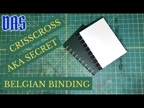 Crisscross Binding Anne Goy Variation aka Secret Belgian Binding No. 1 // Adventures in Bookbinding