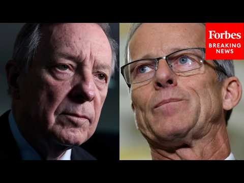 Dick Durbin Responds To John Thune's Remarks As DHS Funding Gridlock Continues