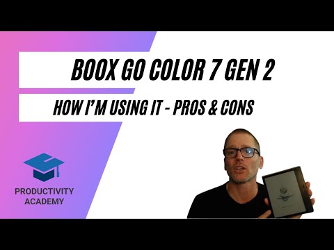 How I'm Using The Boox Go Color 7 Gen 2 + Pros & Cons