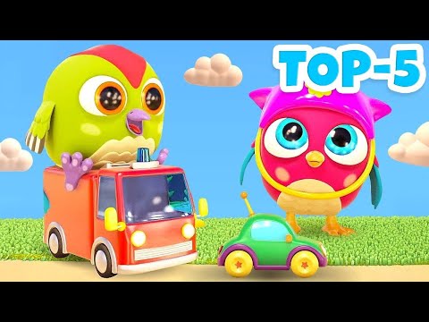 🦉 Hop Hop the Owl and Her Cars | Cartoon Compilation – 5 Episodes! 🚗