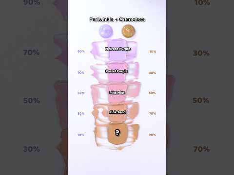 Periwinkle VS Chamoisee..Satisfying Color mixing🎨 #colormixing #satisfying #asmr