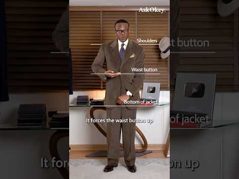 Why is the buttoning on jackets positioned so high?