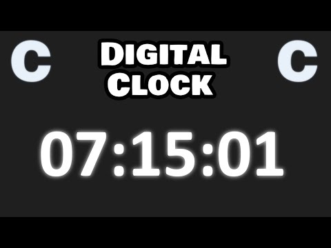 Code a C digital clock in 10 minutes! ⌚