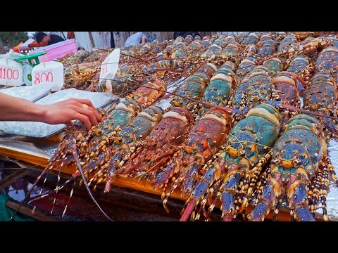 Seafood Night Market Food Collection！Baked Tilapia,Grilled Lobster,Oyster buns/海鮮夜市美食！鹽烤吳郭魚,火烤龍蝦,蚵仔包