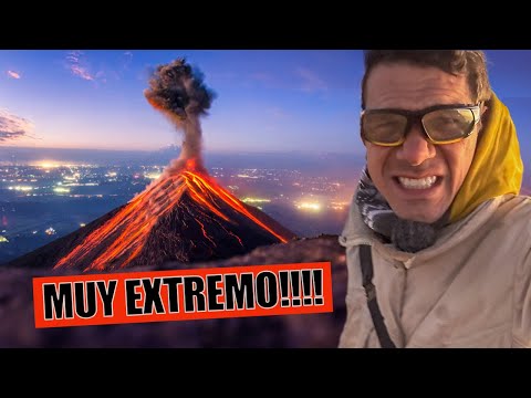 I climbed an ACTIVE VOLCANO and it ERUPTED 😱