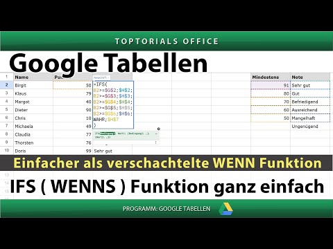 IFS function made easy | Easier than nested IF functions (Google Sheets)