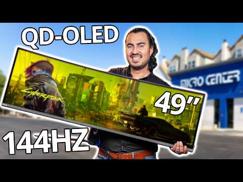 Gameplay on the HUGE MSI MPG 49" Curved Gaming Monitor at Micro Center