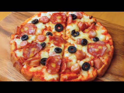 No oven! Make this delicious pizza in 5 minutes‼️