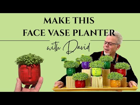 Modern Face Microgreens Planter