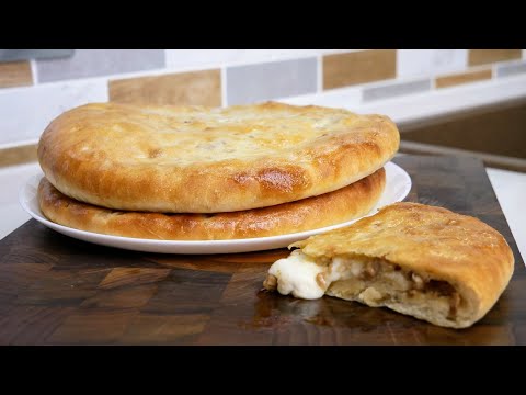 Лепёшка с мясом. Осетинские ПИРОГИ, цыганка готовит.