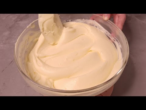 The most delicious Plombir Cream (Diplomat) for Napoleon Cake and Custard Cakes. Step by step recipe