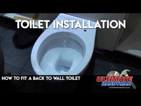 How to fit a back to wall toilet