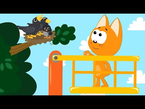 Котенок и волшебный гараж 🐱 Автовышка 🚜 Мультфильм для детей