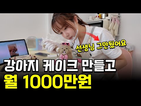 월 300 받던 교사 그만두고 강아지 케이크 만들어서 월 1000만원 버는 여사장님