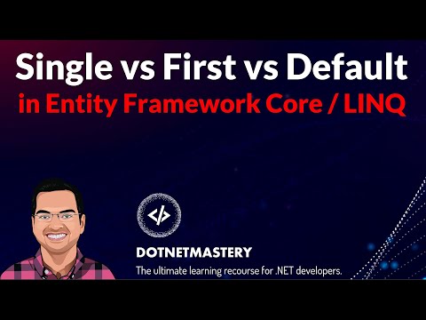 Single vs First vs Defaults in Entity Framework Core / LINQ