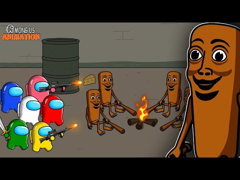 Among Us vs. Tung Tung Tung Sahur FAMILY | Italian Brainrot EP 3 | Among Us Funny Animation