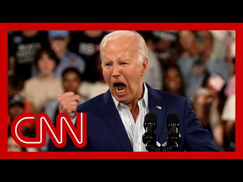 See Biden's fiery speech after shaky debate performance